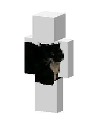 Black Hoodie Pup skin, 3D preview