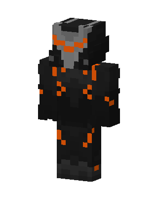 Black Masked Villain Boy skin, 3D preview