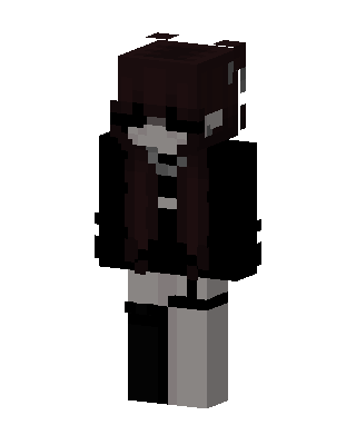 Goth Girl skin, 3D preview