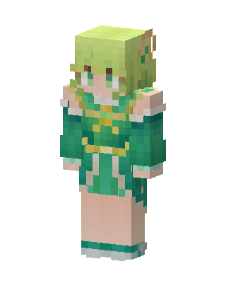 Forest Dryad skin, 3D preview