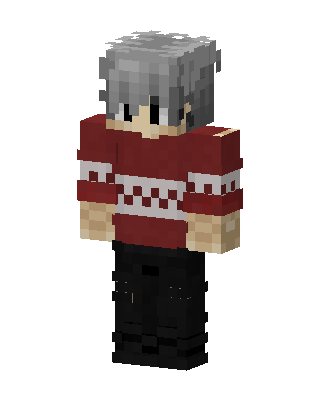 Cozy Sweater Boy skin, 3D preview