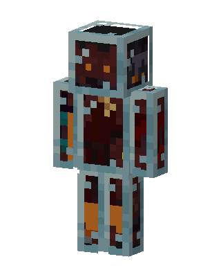 Brown Mob Boy skin, 3D preview