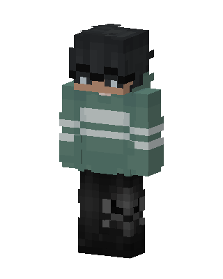 Sage Hoodie Boy skin, 3D preview