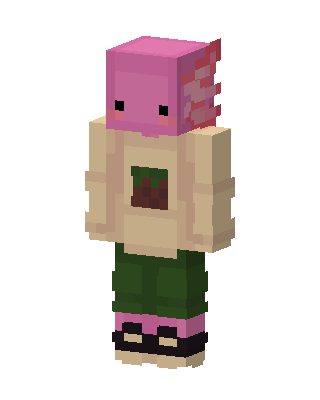 Axolotl Hoodie Minecraft skin