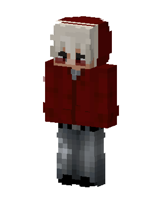 Red Hoodie Kid skin, 3D preview