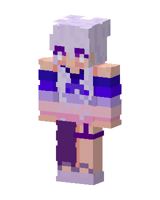 Lavender Maid skin, 3D preview