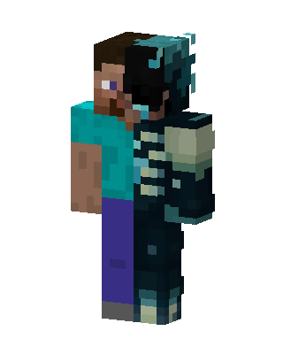 Steve Warden Split Minecraft knight skin
