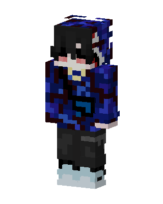 Blue Camo Hoodie Minecraft skin