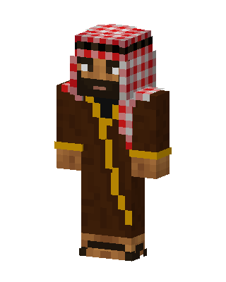 Desert Sheikh skin, 3D preview