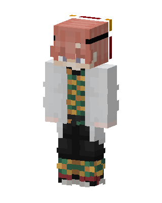 White Student Boy skin, 3D preview