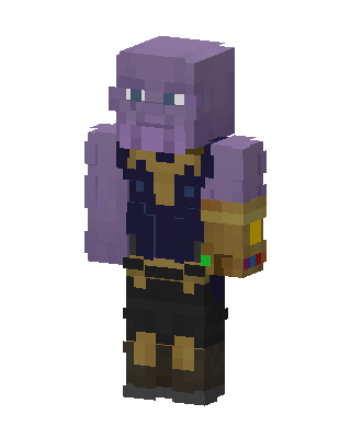Thanos skin, 3D preview