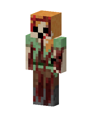 Green Hero Girl skin, 3D preview