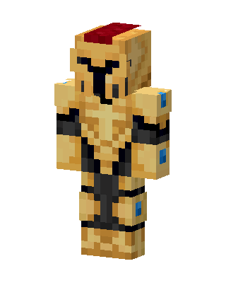 Golden Spartan skin, 3D preview