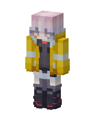 Pastel Cyberpunk Minecraft skin