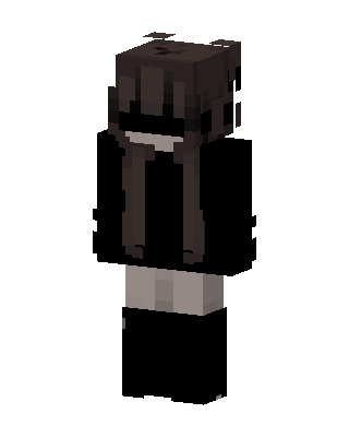Shadow Hoodie Girl skin, 3D preview