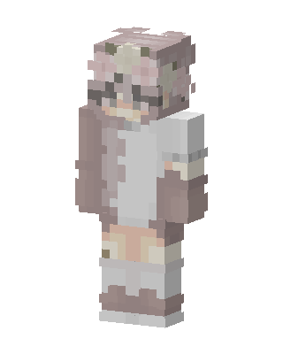 Pastel Flower Crown skin, 3D preview
