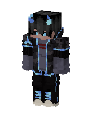Blue Flame Demon skin, 3D preview