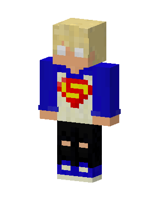 Super Hoodie Boy skin, 3D preview