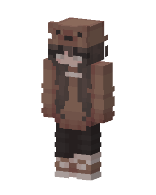 Brown Mob Boy skin, 3D preview