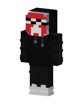 Black Villain Boy skin, 3D preview