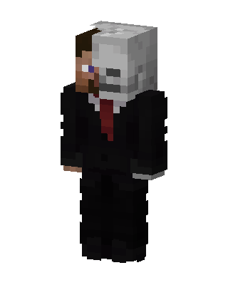 Black Player Boy skin, 3D preview