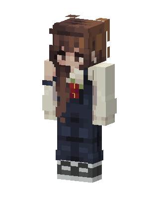 Overall Girl skin, 3D preview