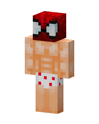 Spider-Man Underwear skin, 3D preview