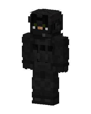 Black Cat Armor skin, 3D preview
