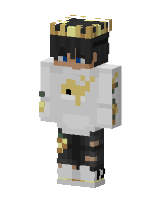 Golden Crown Boy skin, 3D preview