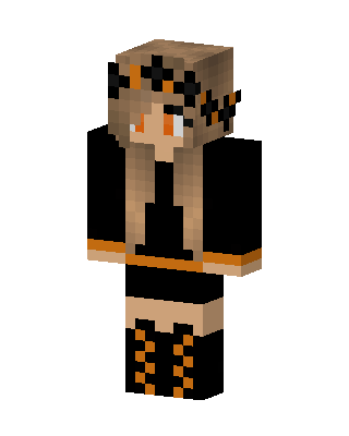 Halloween Girl skin, 3D preview