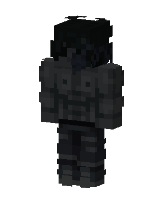 Black Ninja Boy skin, 3D preview