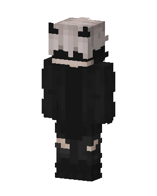 Shadow Horned Hoodie skin, 3D preview