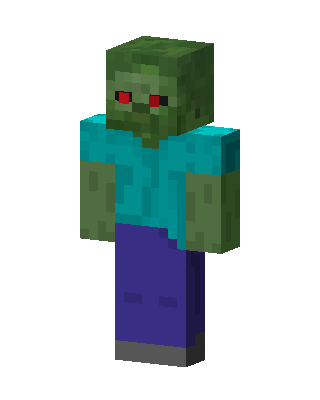 Zombie Steve Minecraft skin