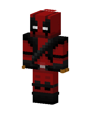 Deadpool skin, 3D preview