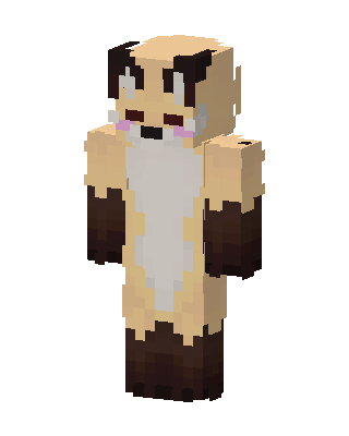 Meerkat Onesie skin, 3D preview