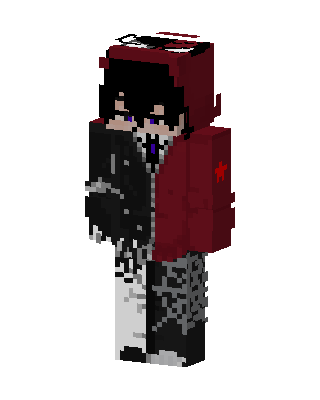 Crimson Hoodie Boy Minecraft skin
