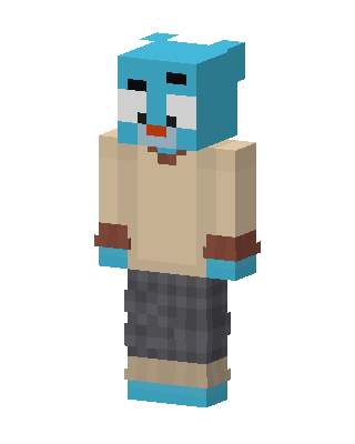 Gumball Watterson skin, 3D preview