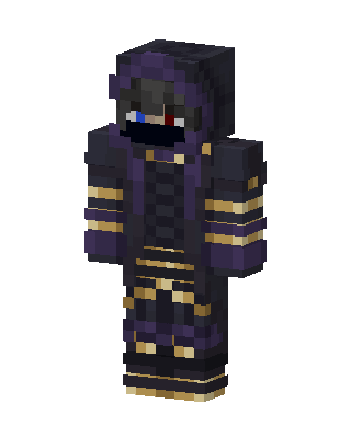 Black Ninja Boy skin, 3D preview
