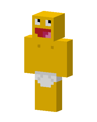 Silly Yellow Baby Minecraft skin