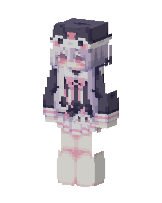 White Anime Girl Minecraft skin