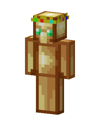 Golden Flower King skin, 3D preview