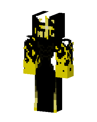 Golden Flame Knight skin, 3D preview