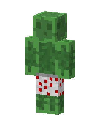Green Mob skin, 3D preview