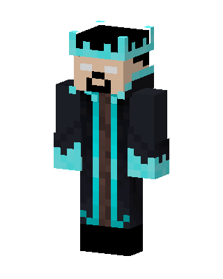 Diamond Herobrine King Minecraft skin