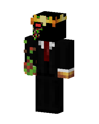 Black Costume Boy skin, 3D preview