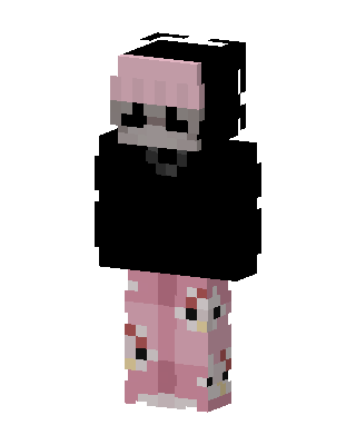 Black E-Girl Minecraft e-girl skin