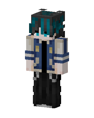 Blue Student Boy Minecraft skin
