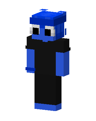 Blue Mob Boy skin, 3D preview
