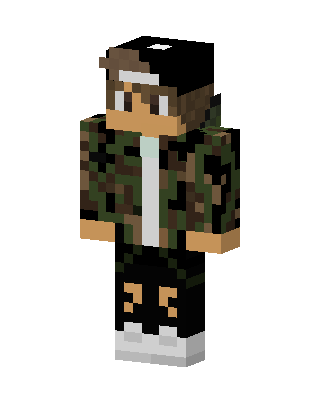 Camo Cap Boy skin, 3D preview