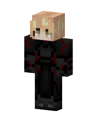 Black Ninja Boy skin, 3D preview